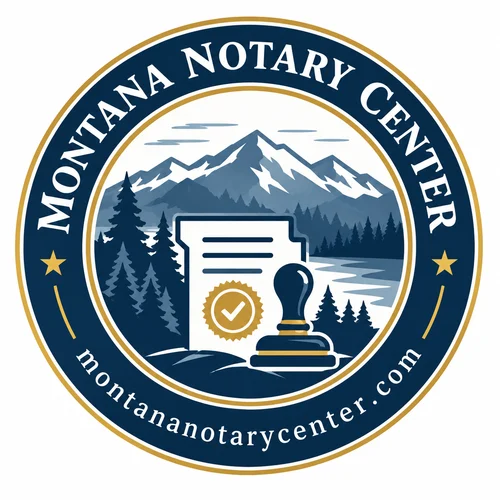 Montana Notary Center brand seal